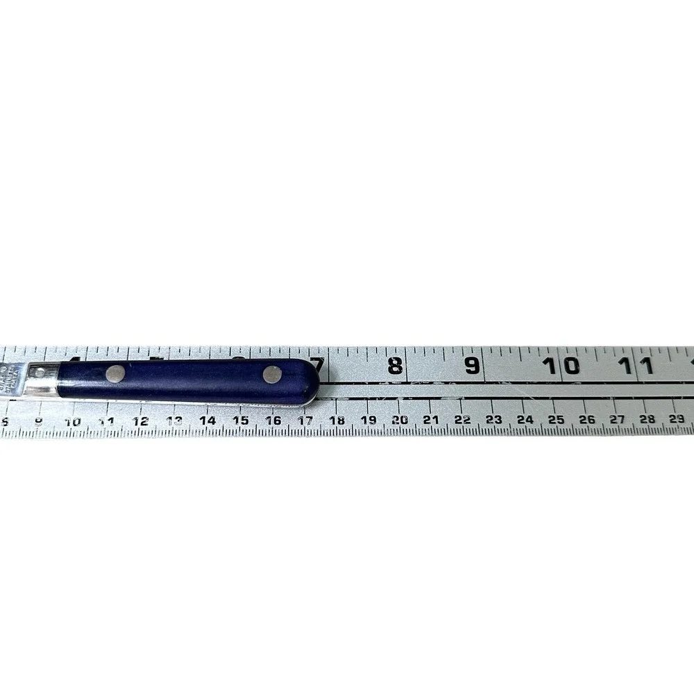 Washington Forge Mardi Gras Navy Blue Salad Fork Set of 9 Stainless Korea 7.25
